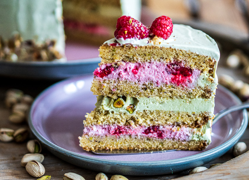 Mein Liebling Auf Dem Tortenbuffet Himbeer Pistazien Torte Mitliebezurtorte