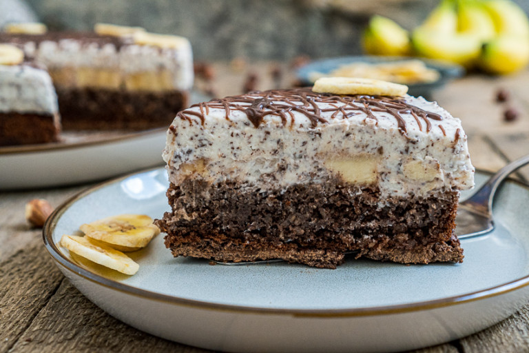 Mein Lieblingseis in Tortenform - Bananensplit-Torte - mitliebezurtorte